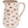 Clayre & Eef 6CE1663L Dzbanek dekoracyjny 21x15x23 cm beżowo-różowy