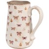 Clayre & Eef 6CE1663L Dzbanek dekoracyjny 21x15x23 cm beżowo-różowy