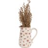 Clayre & Eef 6CE1663L Dzbanek dekoracyjny 21x15x23 cm beżowo-różowy