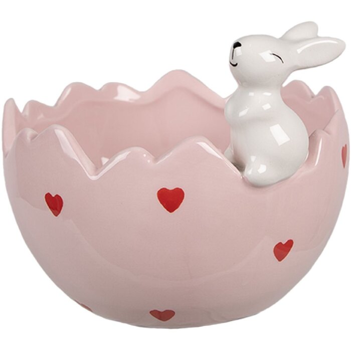 Clayre & Eef 6CE1694 Miska dekoracyjna 13x12x10 cm różowa