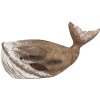 Clayre & Eef 6H2341 Dekoracja Wieloryb 39x15x21 cm Brązowy Biały