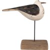 Clayre & Eef 6H2343 Dekoracja Ptak 12x5x13 cm Biały Czarny