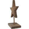 Clayre & Eef 6H2373 Dekoracyjna gwiazda drewniana 15x8x21 cm brązowa