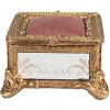 Clayre & Eef 6PR4132 Pudełko na biżuterię w kolorze złotym 12x12x7 cm