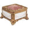 Clayre & Eef 6PR4132 Pudełko na biżuterię w kolorze złotym 12x12x7 cm
