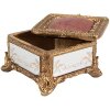 Clayre & Eef 6PR4132 Pudełko na biżuterię w kolorze złotym 12x12x7 cm