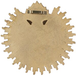 Clayre & Eef 6PR4133 Dekoracja ścienna 17x2x16 cm w kolorze złotym