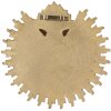 Clayre & Eef 6PR4133 Dekoracja ścienna 17x2x16 cm w kolorze złotym