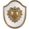 Clayre & Eef 6PR4135 Dekoracja ścienna 25x3x30 cm w kolorze złotym
