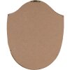 Clayre & Eef 6PR4135 Dekoracja ścienna 25x3x30 cm w kolorze złotym