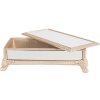 Clayre & Eef 6PR4136 Pudełko na biżuterię beżowe 21x11x7 cm Elegancki design