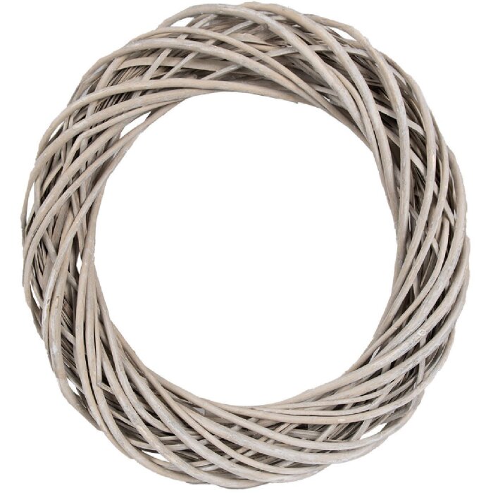 Clayre & Eef 6RO0600L Wianek dekoracyjny brązowy Ø 50x9 cm Elegancki design dla Twojego domu