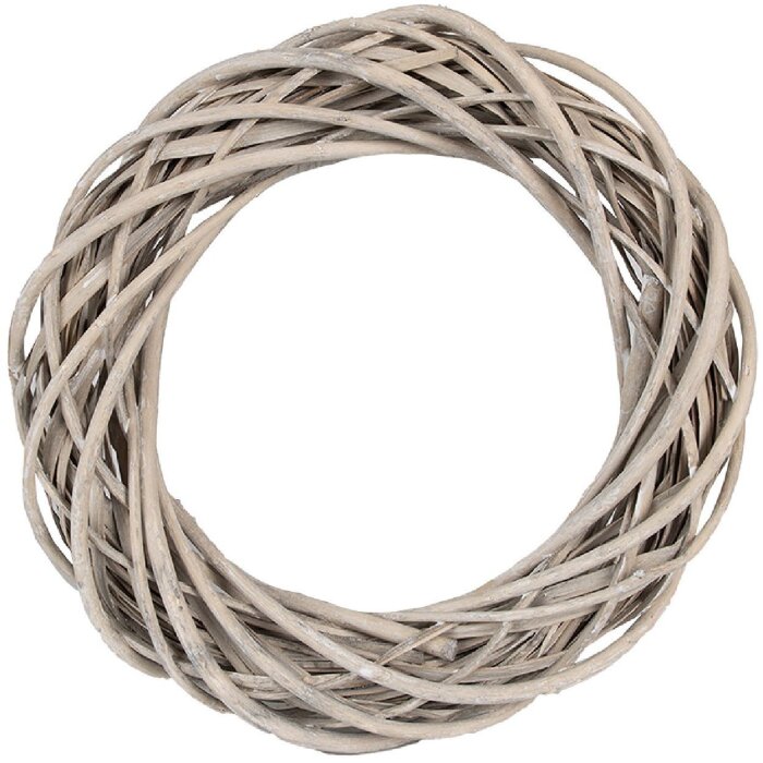 Clayre & Eef 6RO0600S Wianek dekoracyjny brązowy Ø 30x6 cm Stylowa dekoracja pokoju