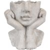 Clayre & Eef 6TE0498S Doniczka szara 17x14x18 cm