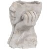 Clayre & Eef 6TE0498S Doniczka szara 17x14x18 cm