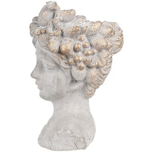 Clayre & Eef 6TE0499S Doniczka szara 14x14x22 cm