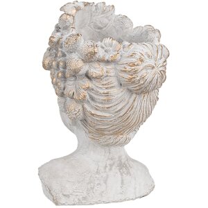 Clayre & Eef 6TE0499S Doniczka szara 14x14x22 cm