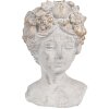 Clayre & Eef 6TE0499S Doniczka szara 14x14x22 cm