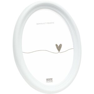 Deknudt S100F1 Ramka owalna biała 10x15cm Ramka plastikowa