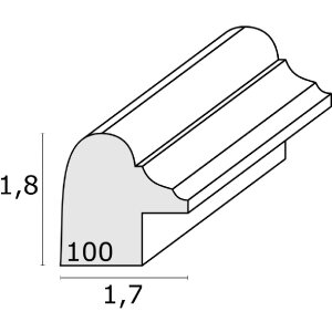 Deknudt S100F1 Ramka owalna biała 10x15cm Ramka plastikowa