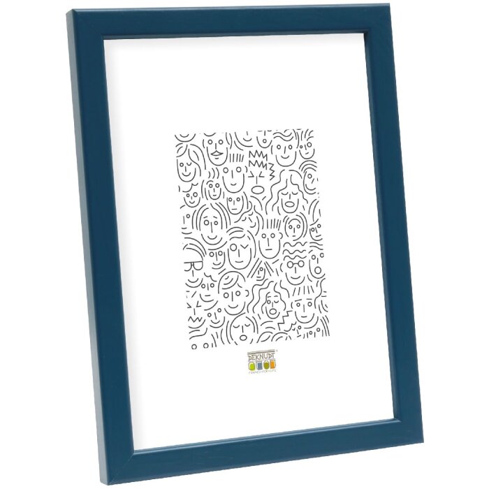 Deknudt S41JL6 Drewniana ramka niebieska 21x29,7 cm - Elegancka ramka na zdjęcia
