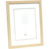 Ramka na zdjęcia Deknudt S43AH1 w kolorze naturalnego drewna 24x30 cm z passe-partout 18x24 cm