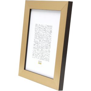 Ramka na zdjęcia Deknudt S47BB2 złota/czarna 18x24cm plastikowa