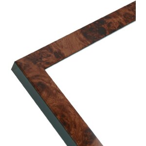 Deknudt S47EG1 Ramka Ciemny kolor drewna burl Czarna krawędź 18x24 cm