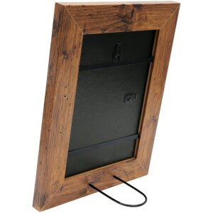 Deknudt S53GH9 Szeroka rama drewniana brązowa 13x18 cm