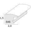 Deknudt S54SD2 Drewniana rama w kolorze srebrnym 30x40 cm