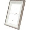 Deknudt S68VG2 Ramka na zdjęcia biała brązowo-szara krawędź 10x15 cm