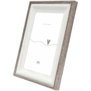 Deknudt S68VG2 Ramka na zdjęcia biało-brązowo-szara krawędź 15x20 cm