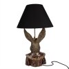 Clayre & Eef 5LMC0033 Lampa stołowa Królik z koroną czarny/brązowy 37x61 cm