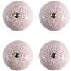 Clayre & Eef 65302 Gałka do drzwi ceramiczna różowy kwiatowy wzór Ø 4x3/6 cm