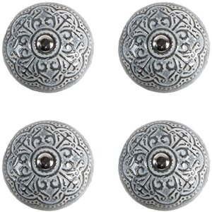 Clayre & Eef 65303 Gałka do drzwi Vintage Silver...