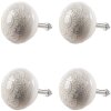 Clayre & Eef 65304 Gałka do drzwi ceramiczna biało-złoty wzór Ø4x3 cm