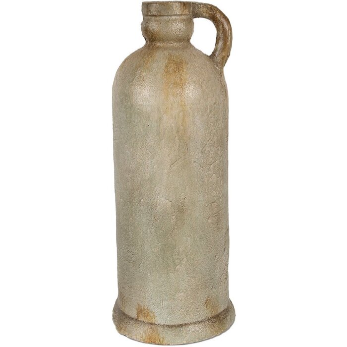 Clayre & Eef 65307 Dzbanek dekoracyjny Ø 17x42 cm Vintage Biały