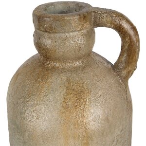 Clayre & Eef 65307 Dzbanek dekoracyjny Ø 17x42 cm Vintage Biały