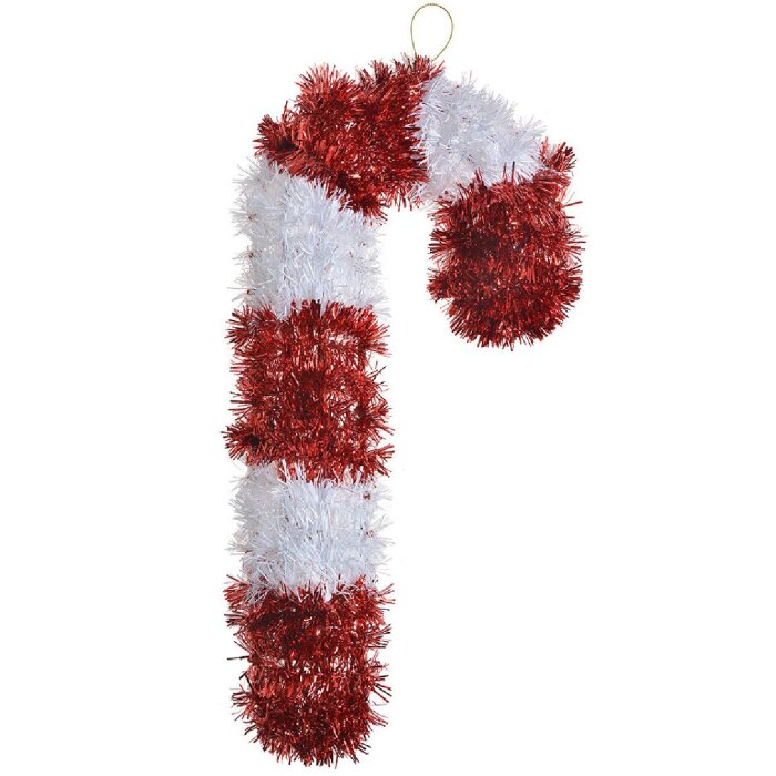 Clayre & Eef 65474 Dekoracja Candy Cane Red White 18x3x36 cm
