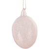 Clayre & Eef 6GL4447 Dekoracja Jajko Różowe Szkło Ø 6x10 cm Styl wiejski