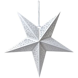 Clayre & Eef 6PA0511L Dekoracja Star White 60x22x60 cm