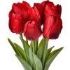 Clayre & Eef 6PL0276 Sztuczny kwiat Tulipany 10x10x32 cm Czerwony