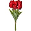 Clayre & Eef 6PL0276 Sztuczny kwiat Tulipany 10x10x32 cm Czerwony