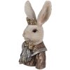 Clayre & Eef 6PR4138 Dekoracja Królik z koroną 23x18x40 cm