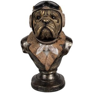 Clayre & Eef 6PR4142 Dekoracja Popiersie Psa 22x18x35...