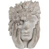 Clayre & Eef 6TE0500 Doniczka Flower Woman Grey 27x22x31 cm