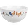 Clayre & Eef CARYBO miska ceramiczna biała Ø 14x7 cm 500 ml styl country