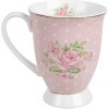 Clayre & Eef SWRMU-2 Kubek porcelanowy różowo-fioletowy 12x8x10cm 300ml