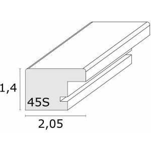 Deknudt S45SH2 Nowoczesna ramka na zdjęcia ciemne naturalne drewno brązowy 15,0 x 20,0 cm