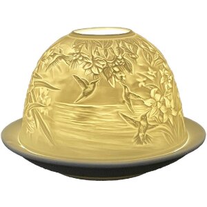 Clayre & Eef 6CE1825 Pojemnik na podgrzewacze Porcelana Ø12x8cm Biały